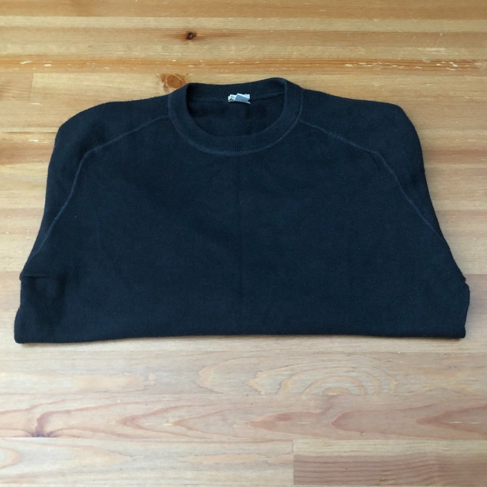 **last week** dark charcoal cashmere sweatshirt